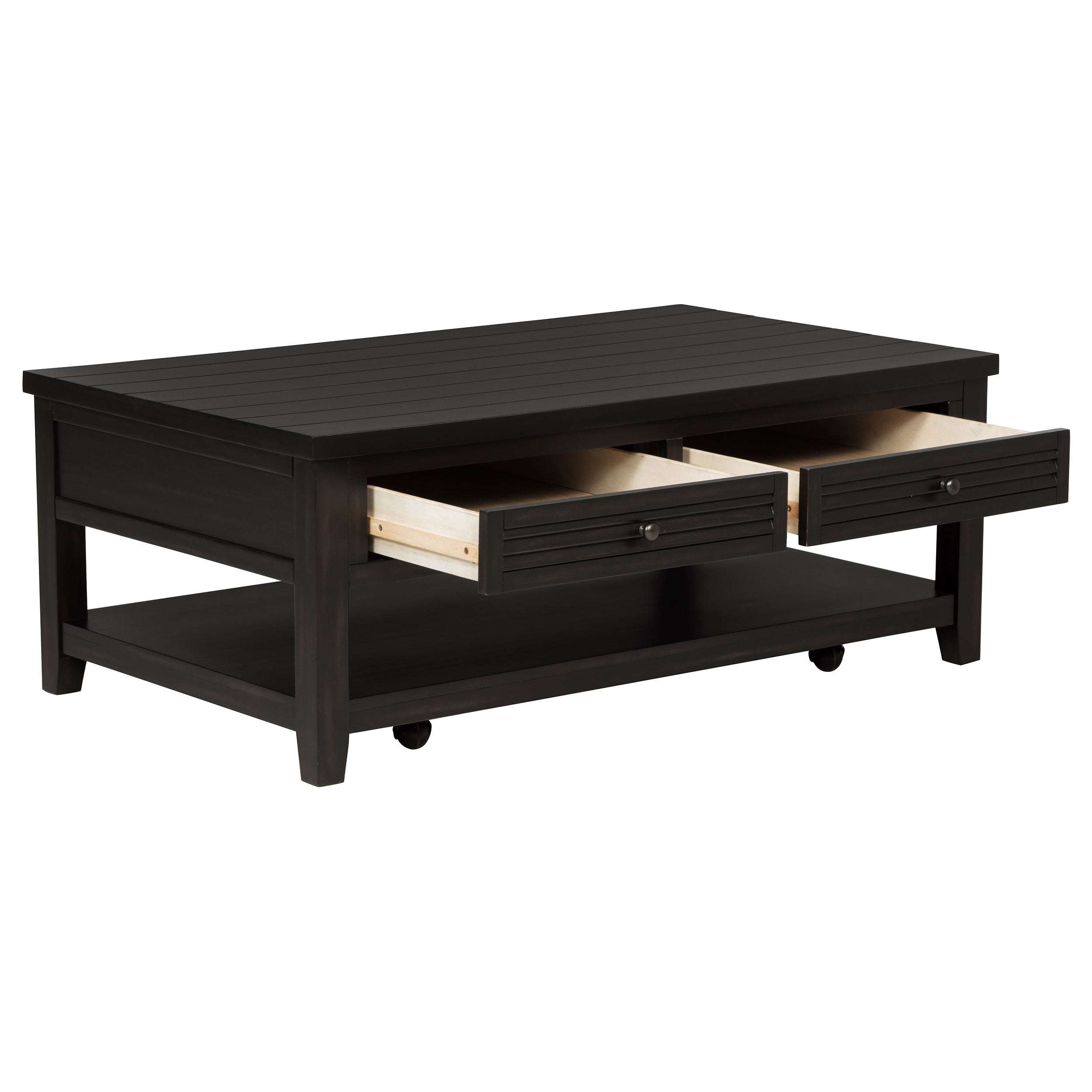 Concord 2-drawer Rectangular Coffee Table Distressed Java-