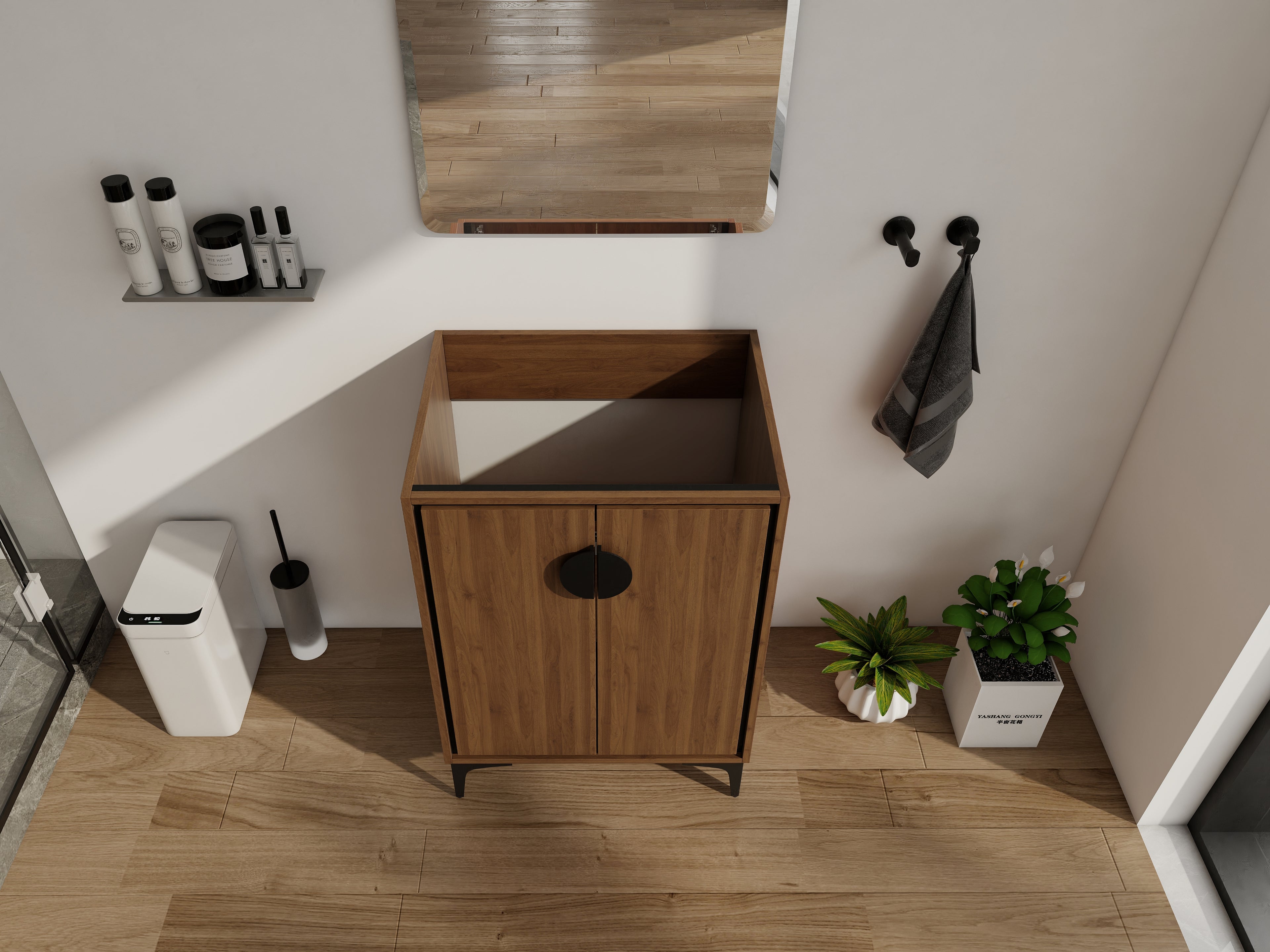 24'' Bathroom Vanity Without Top Sink