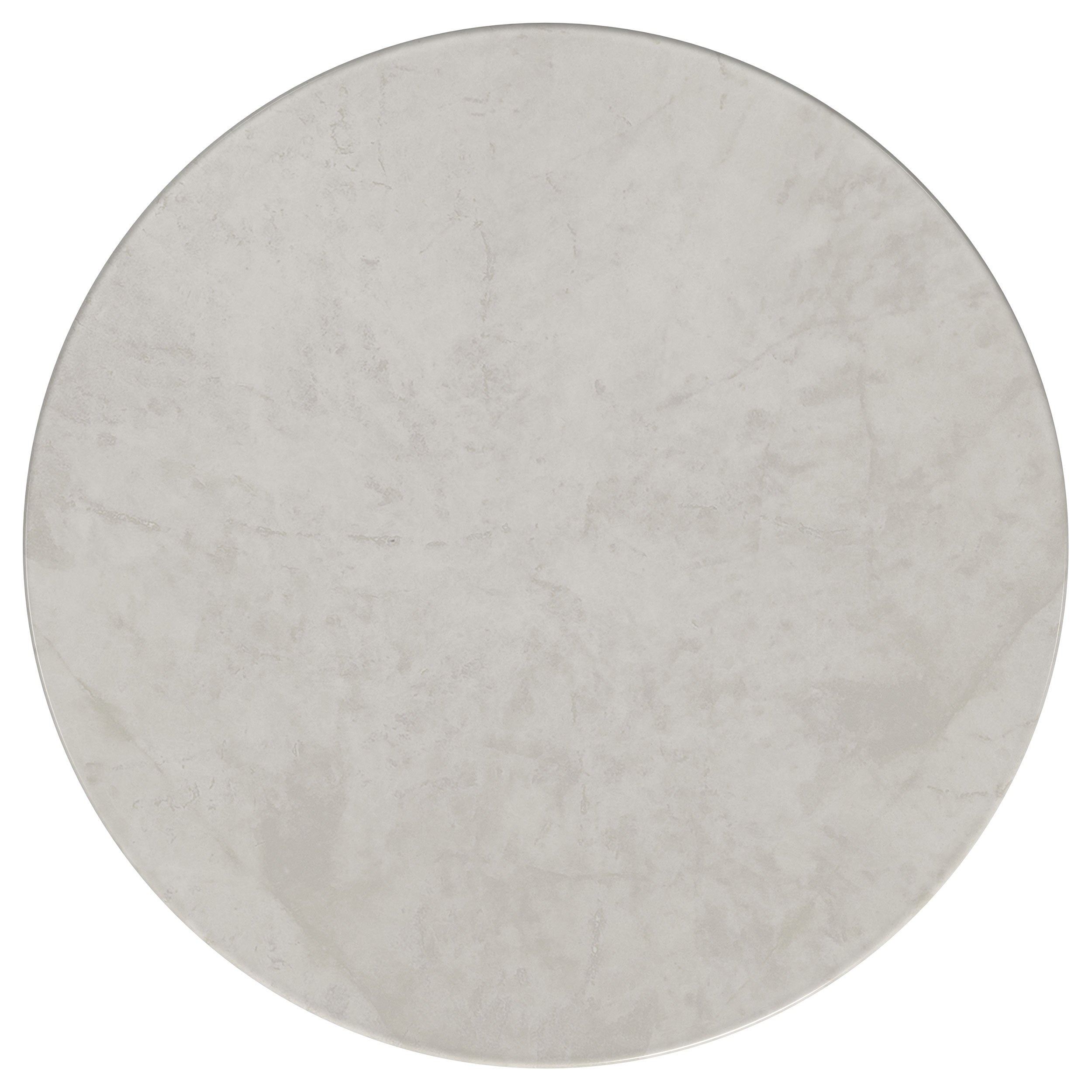 Hermas Round Genuine Marble Top Metal Coffee Table White-