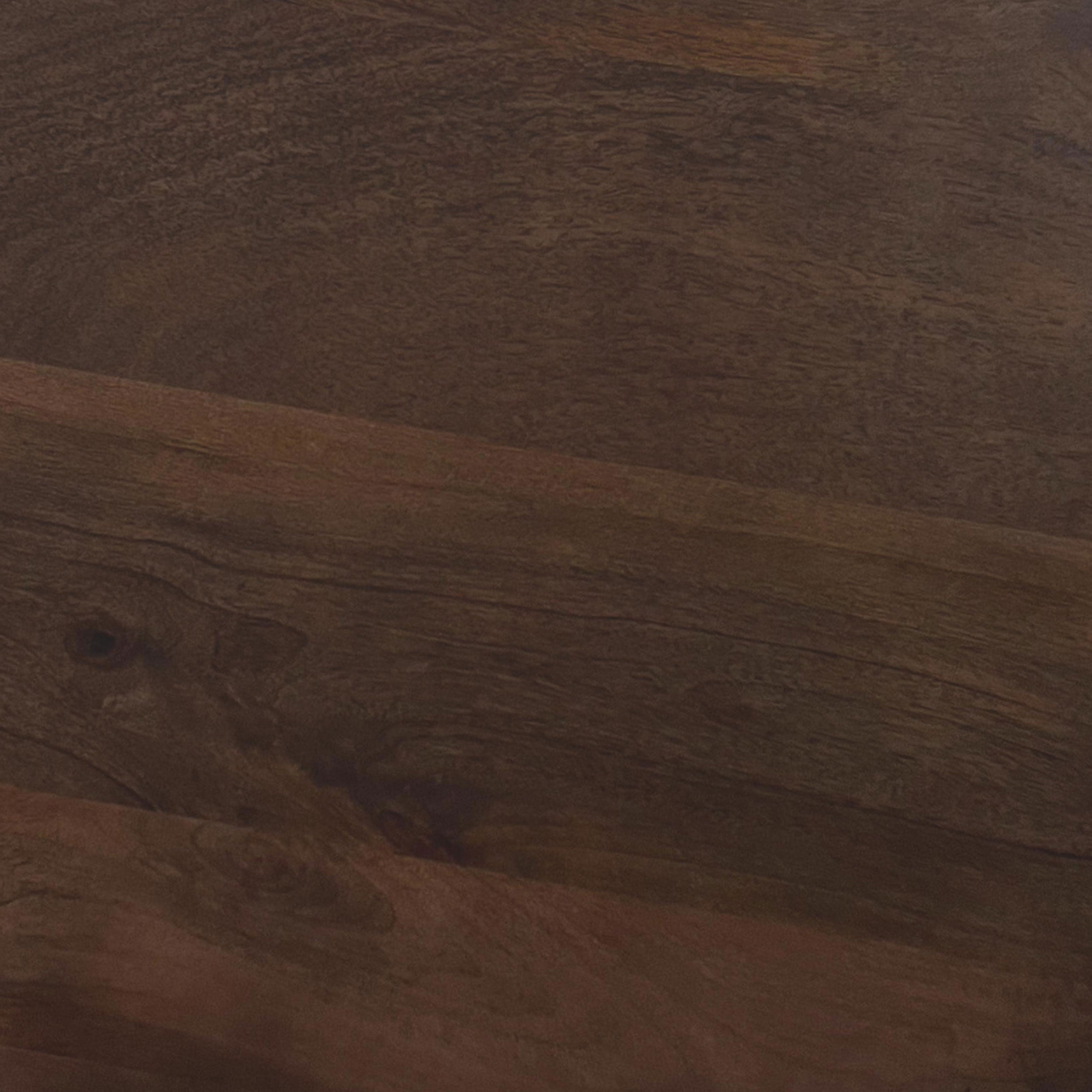 Cayenne Solid Mango Wood Accent Side End Table Walnut-