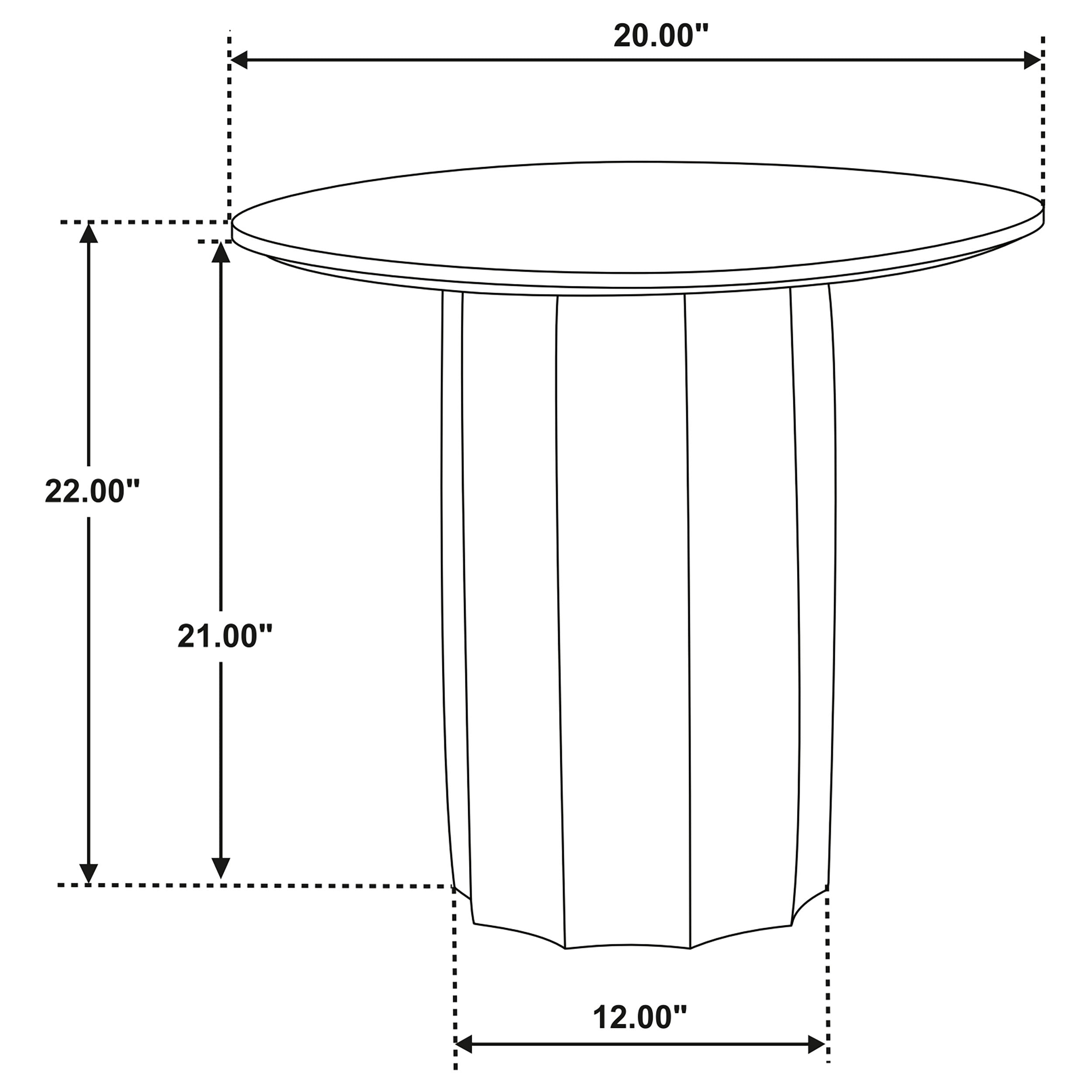 Cayenne Solid Mango Wood Accent Side End Table Walnut-