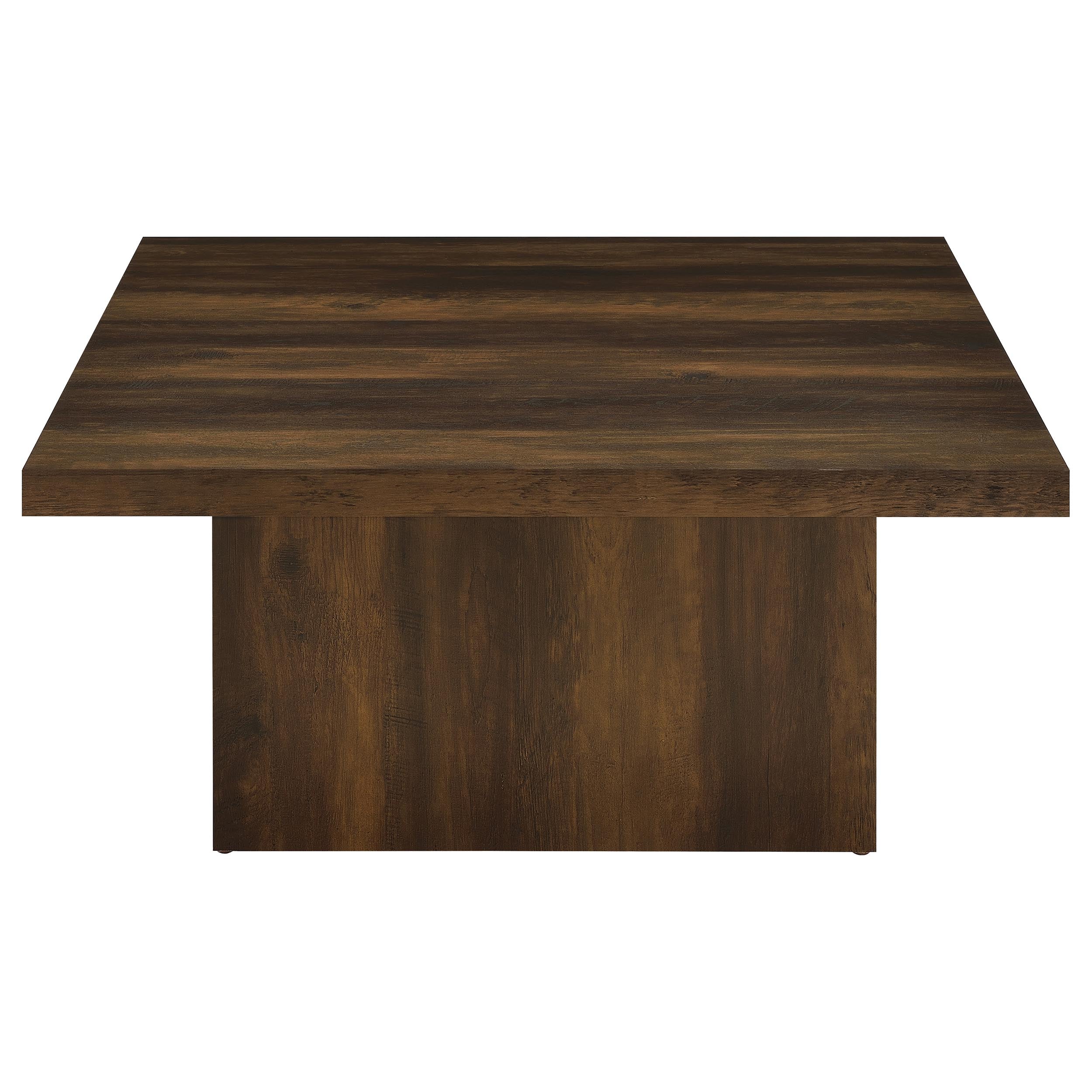 Devar Square Engineered Wood Cocktail Coffee Table Dark Pine-