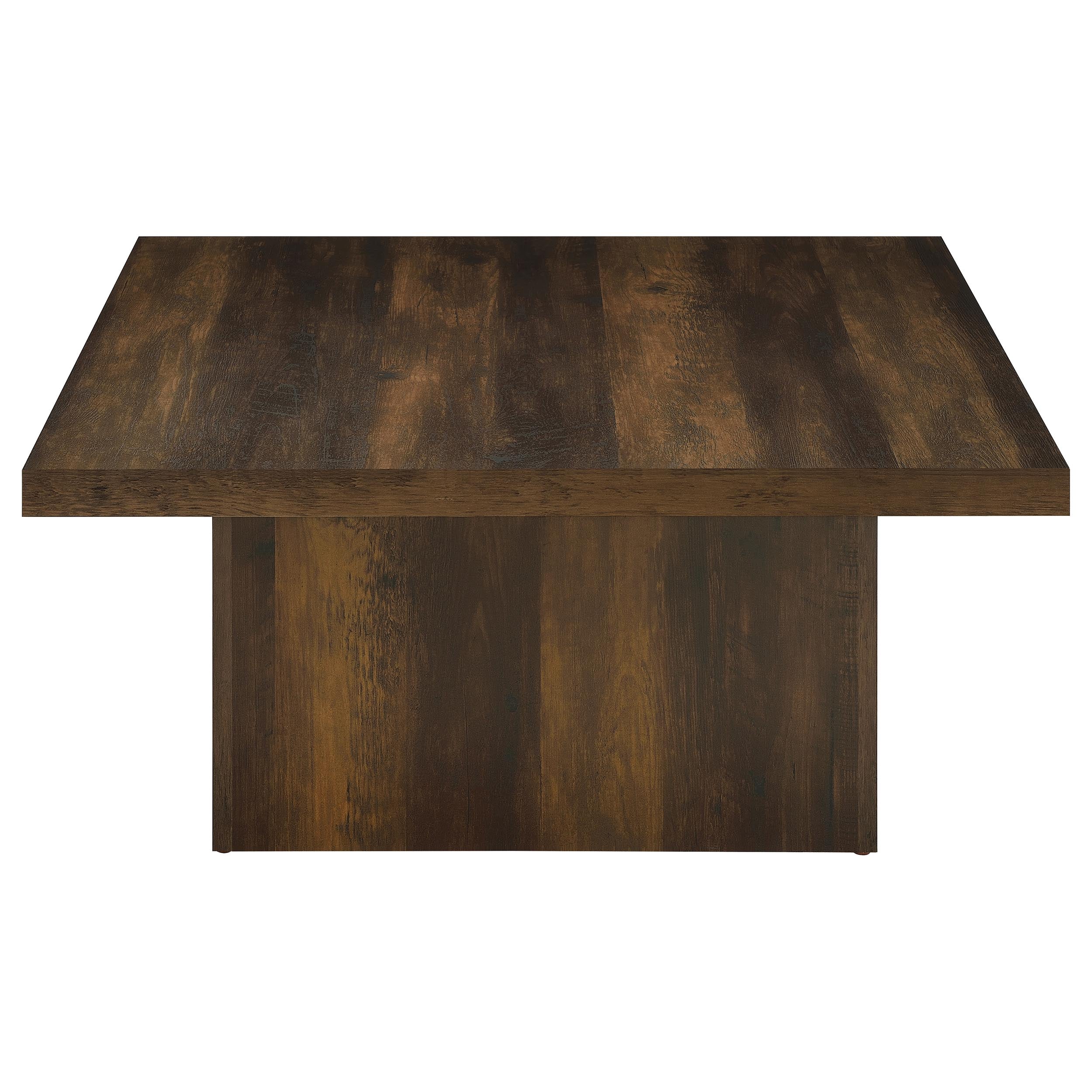 Devar Square Engineered Wood Cocktail Coffee Table Dark Pine-