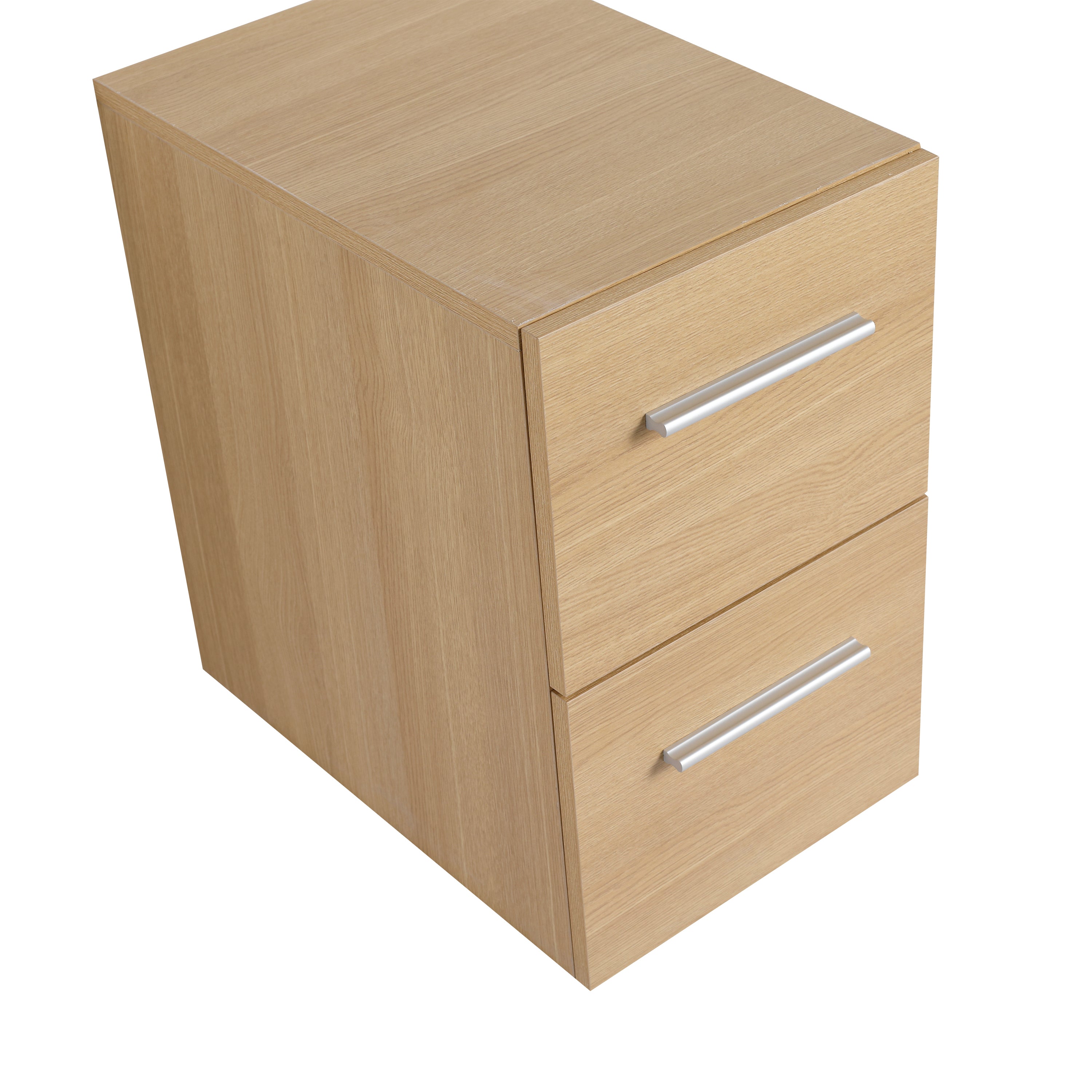 12" Floating Bathroom Vanity Drawer Base, Light