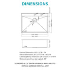 30" Single Bowl Topmount Kitchen Sink