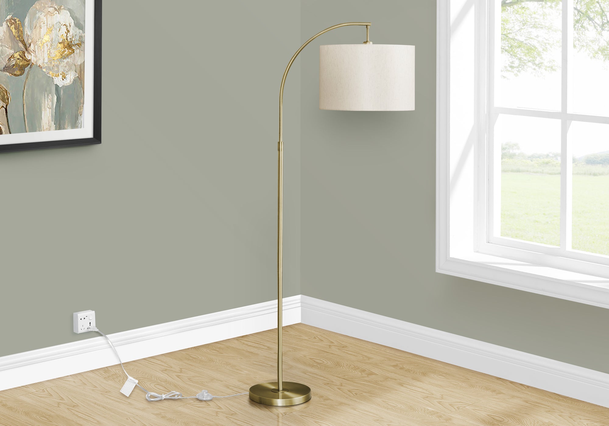 65" Tall Arc Floor Lamp