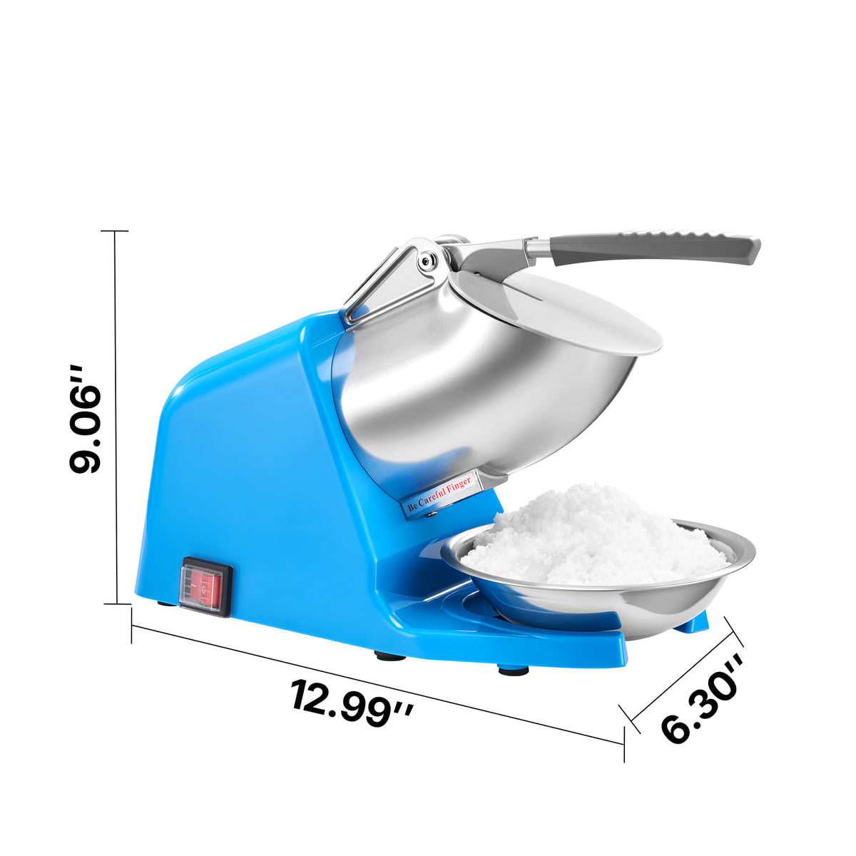 Ice Crusher Machine - 286lbs Per Hour Electric Snow Cone Maker