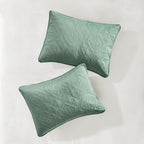 3 Piece Reversible Bedspread Set - Seafoam King/Cal King