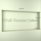 60 Inch W x 30 Inch H Rectangular LED Bathroom Mirror