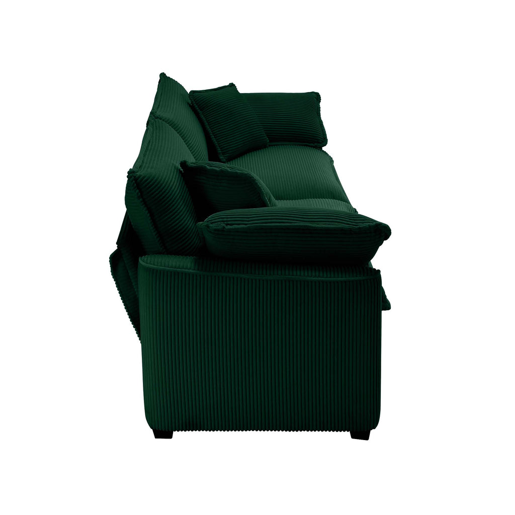Modern Fabric Living Room Sofa Two Piece Set