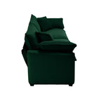 Modern Fabric Living Room Sofa Two Piece Set