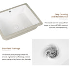 Rectangular Undermount Bathroom Sink