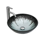 Artistic Tempered Glass Bathroom Vessel Sink
