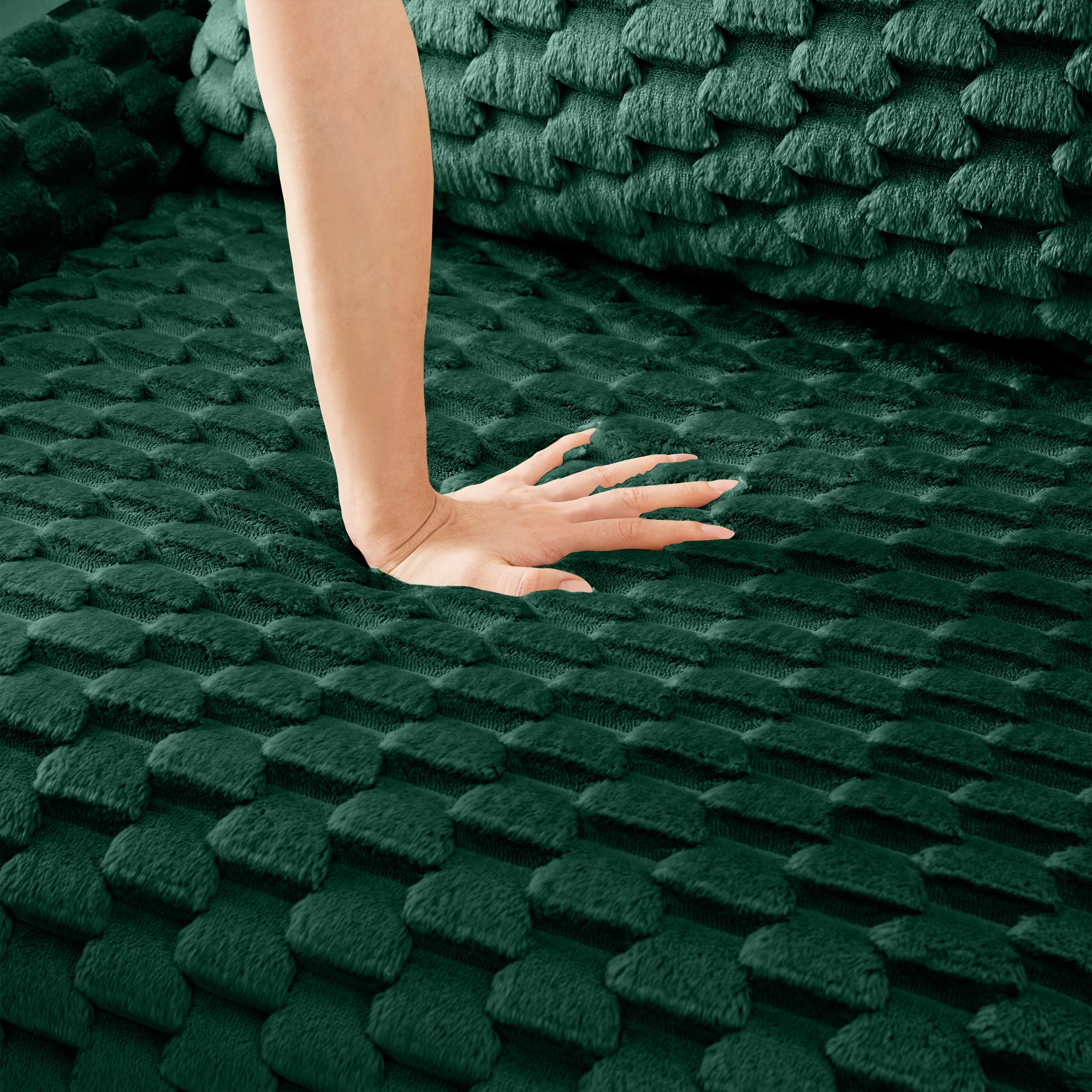Ottoman Flannelette Fabric - Green