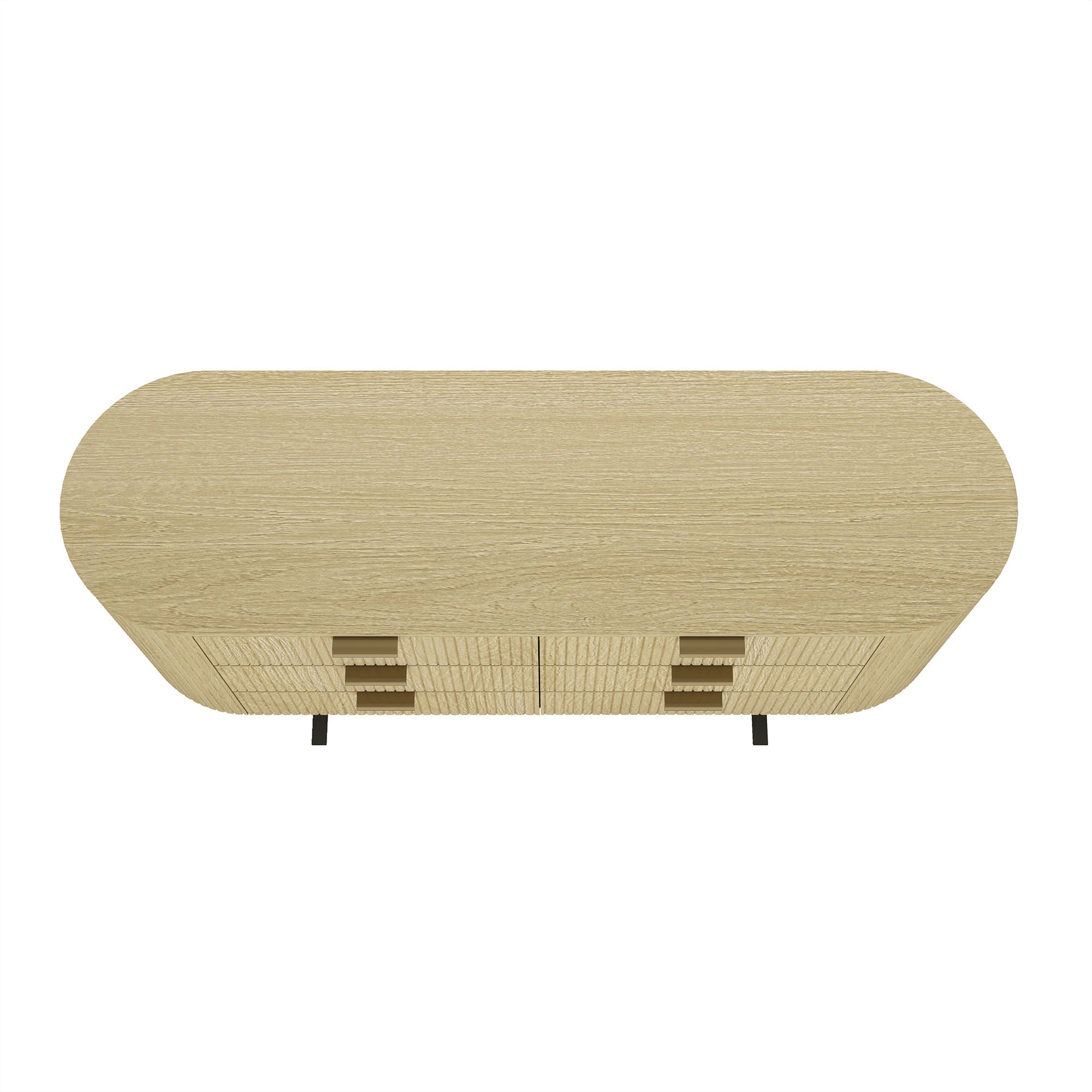 Olivia Modern 71.3" Double Dresser with 6 Drawers