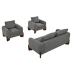 U_Style Modern 3-Piece Living Room Sofa Set