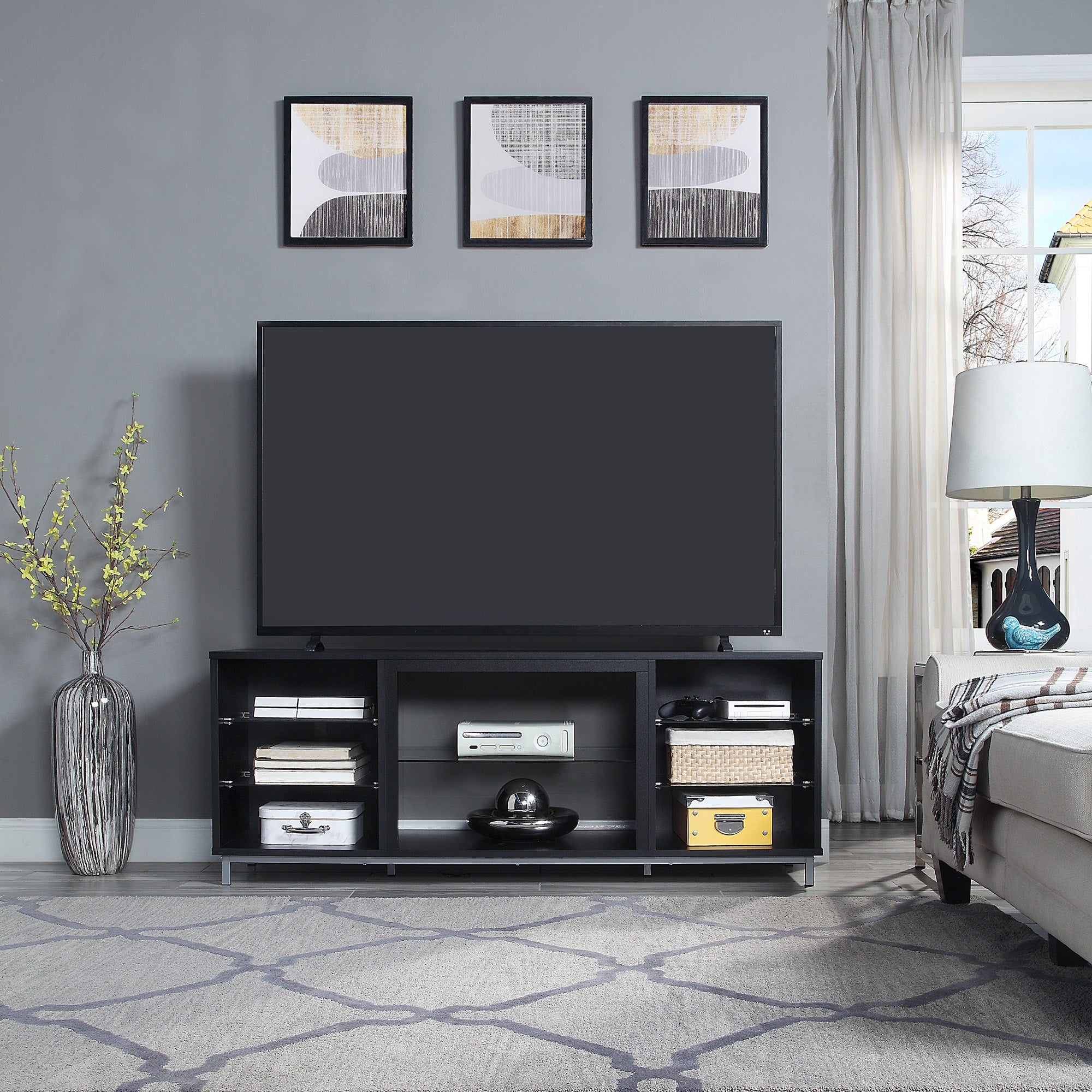 Brighton 60" TV Stand in Onyx