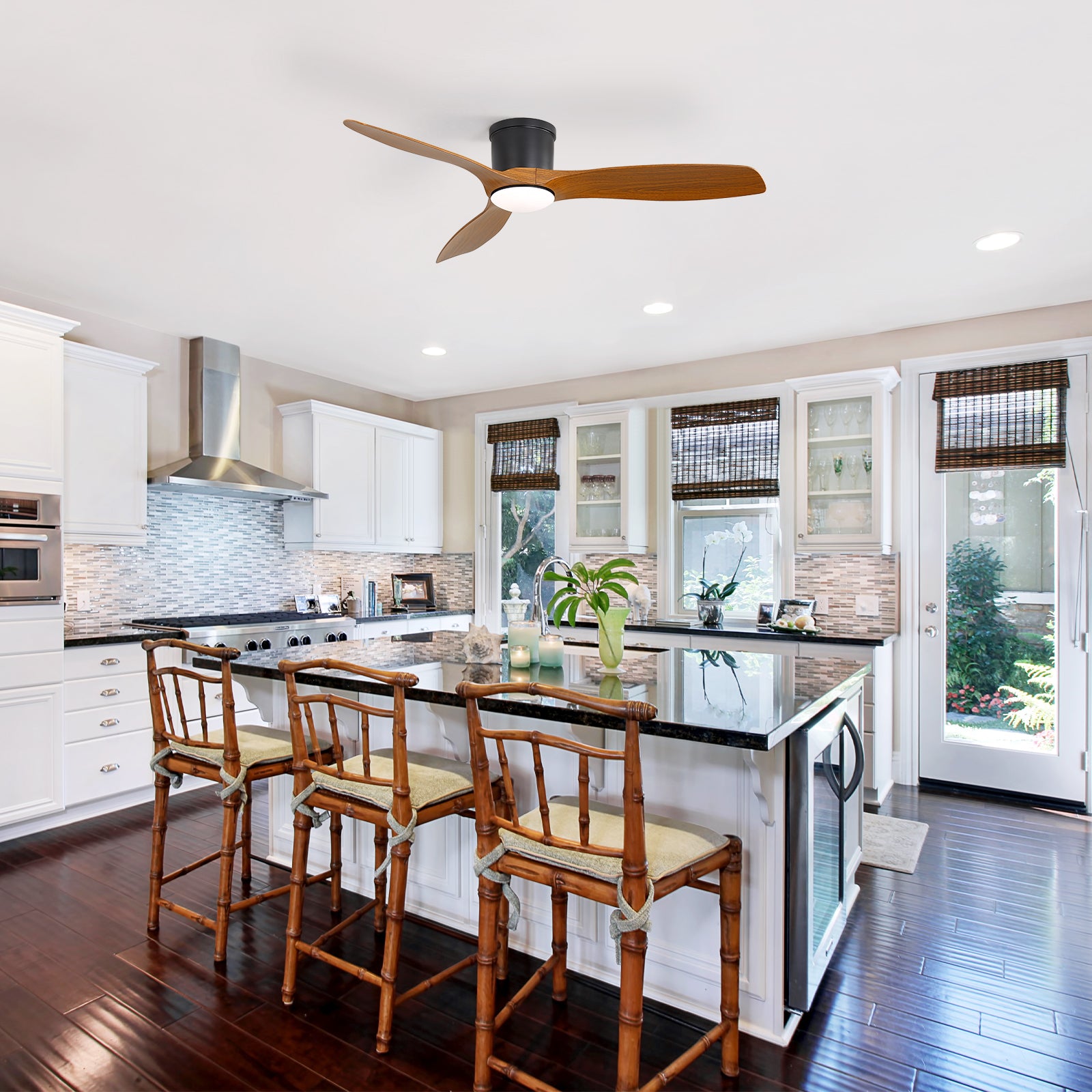52-Inch Smart Ceiling Fan With Light and Remote Control