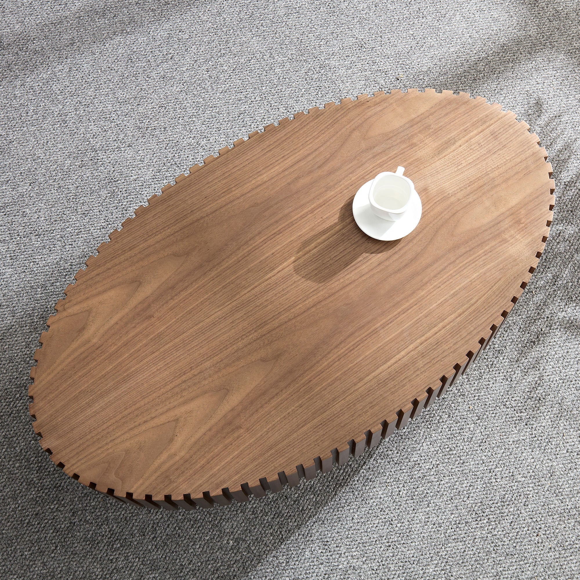 Modern Handcraft Drum Coffee Table