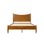 Classic Transitional Queen Size Solid Wood Platform Bed Frame