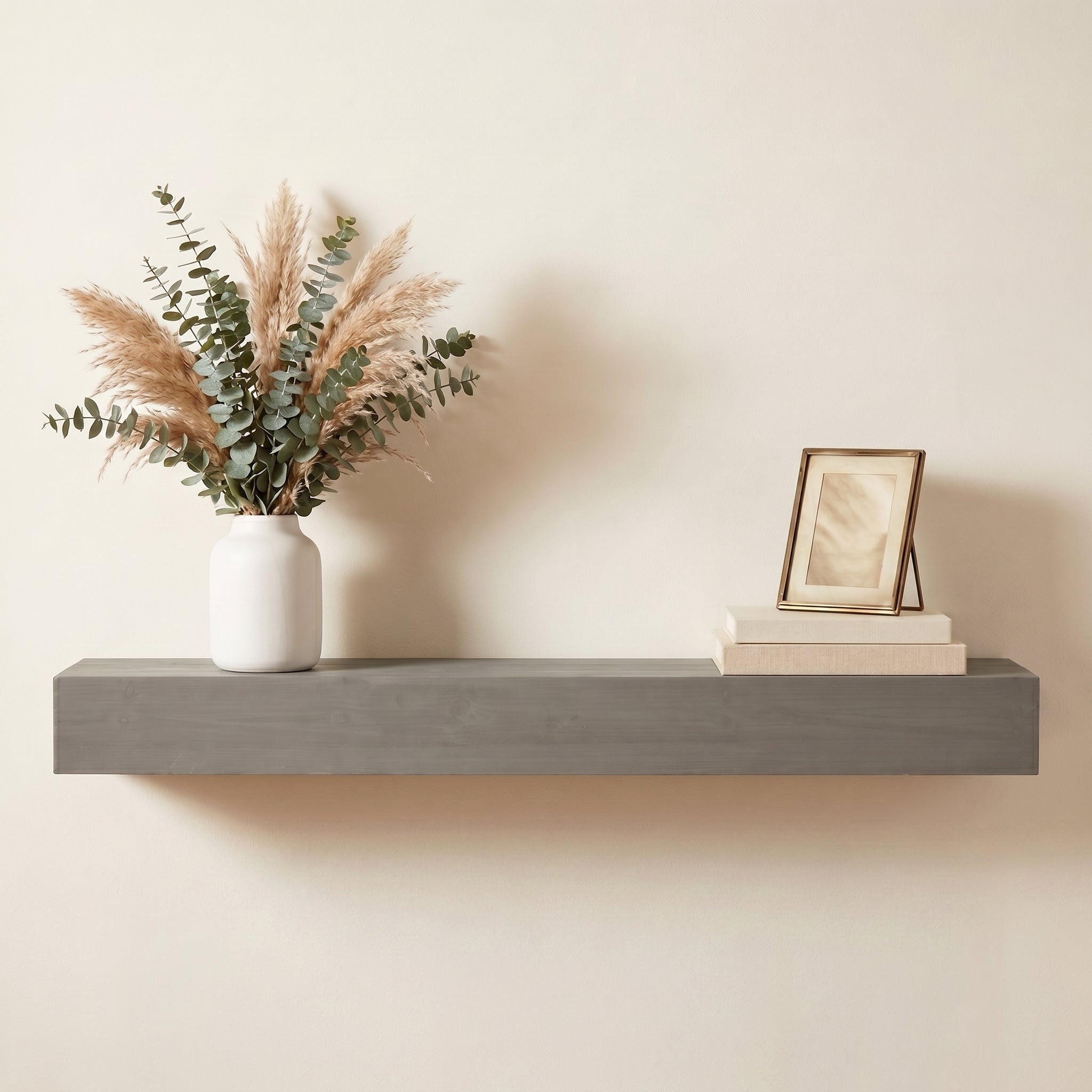 72" Fireplace Mantel Fir Wood Wall-Mounted Shelf