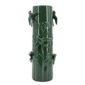 Tall Ceramic Vase - Deep Forest Green