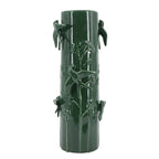 Tall Ceramic Vase - Deep Forest Green