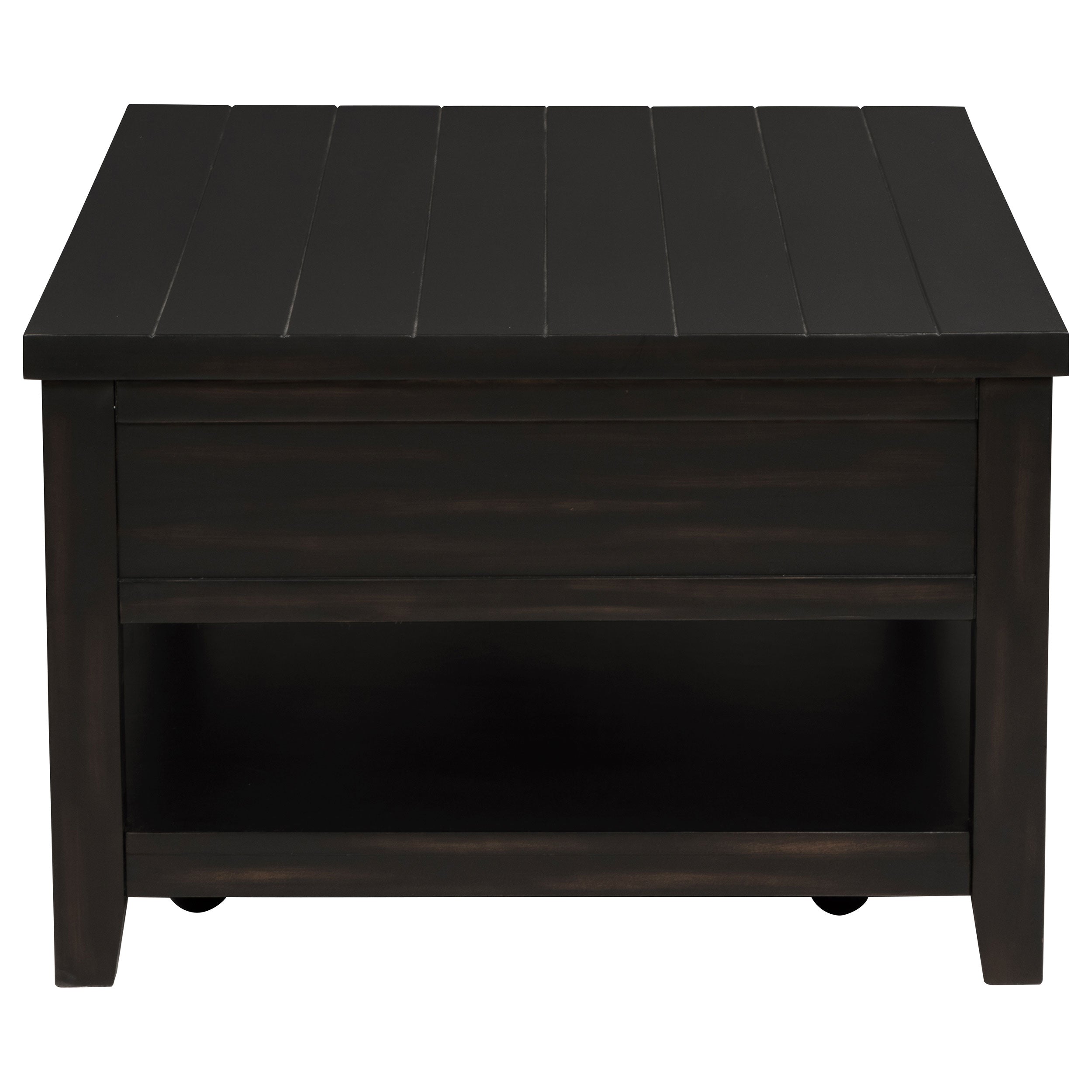 Sutter Distressed Java 2-Drawer Rectangular Coffee Table