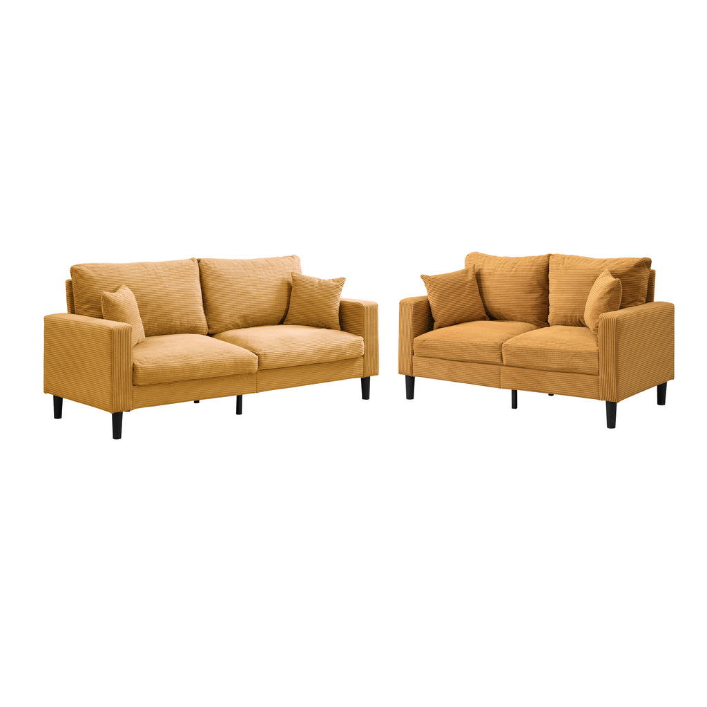 Two Piece Sofa Set, Living Room Three Seater & Two Seater