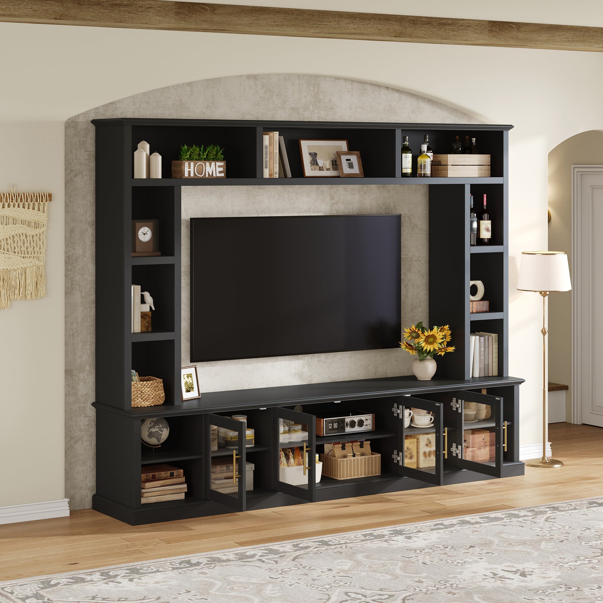 Entertainment Center Wall Unit for TVs Up to 80"