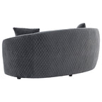 Lorraine Dark Upholstered Loveseat