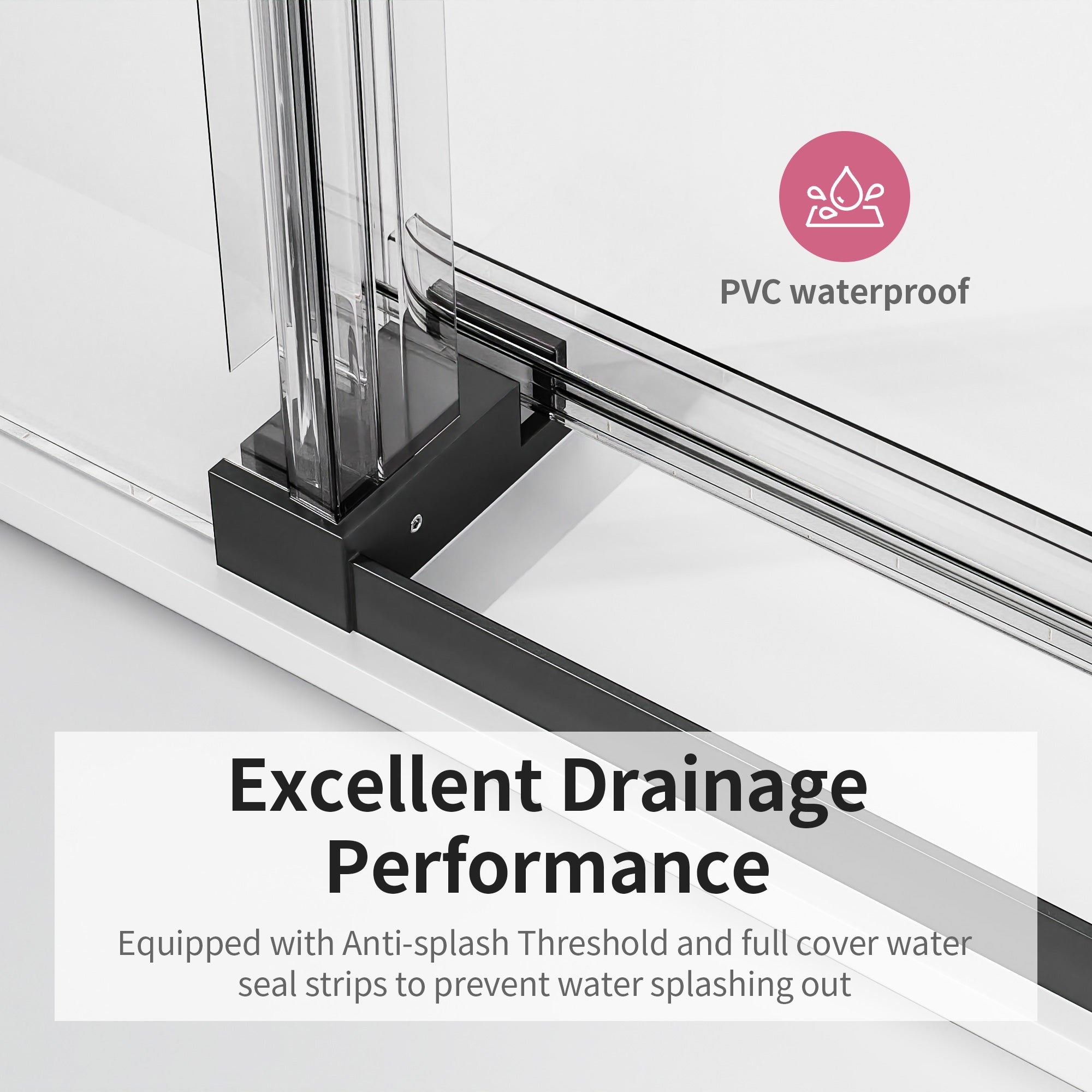 Frameless Single Sliding Soft-Close Shower Doors