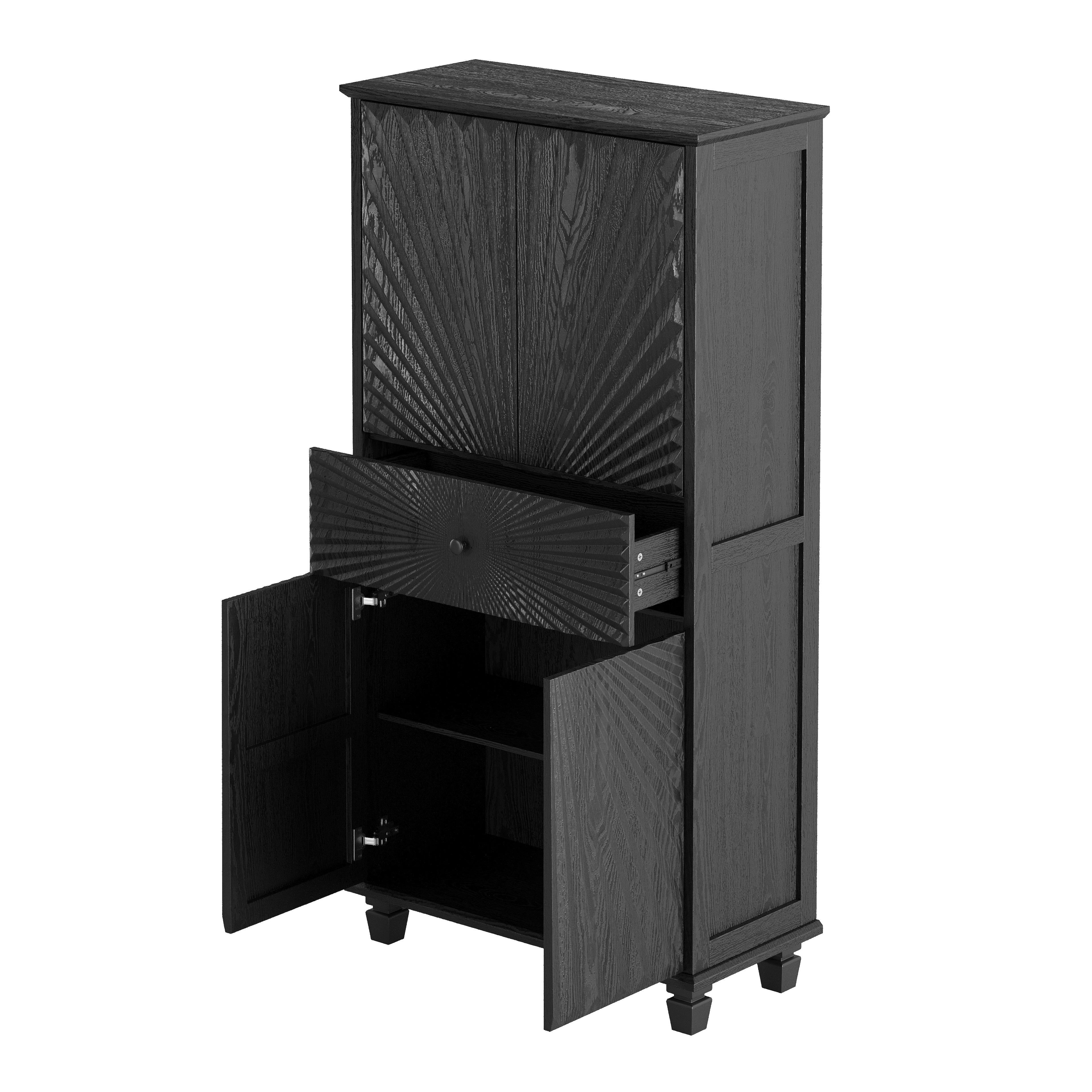 64.5'' Tall Accent 4-Door Cabinet