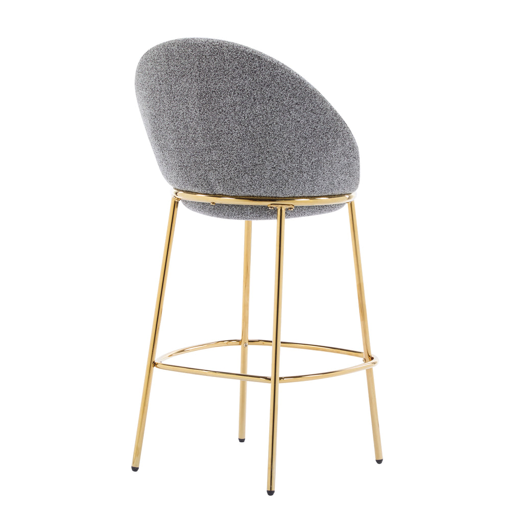 Celano Indoor Metal Upholstered Barstool