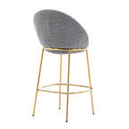 Celano Indoor Metal Upholstered Barstool