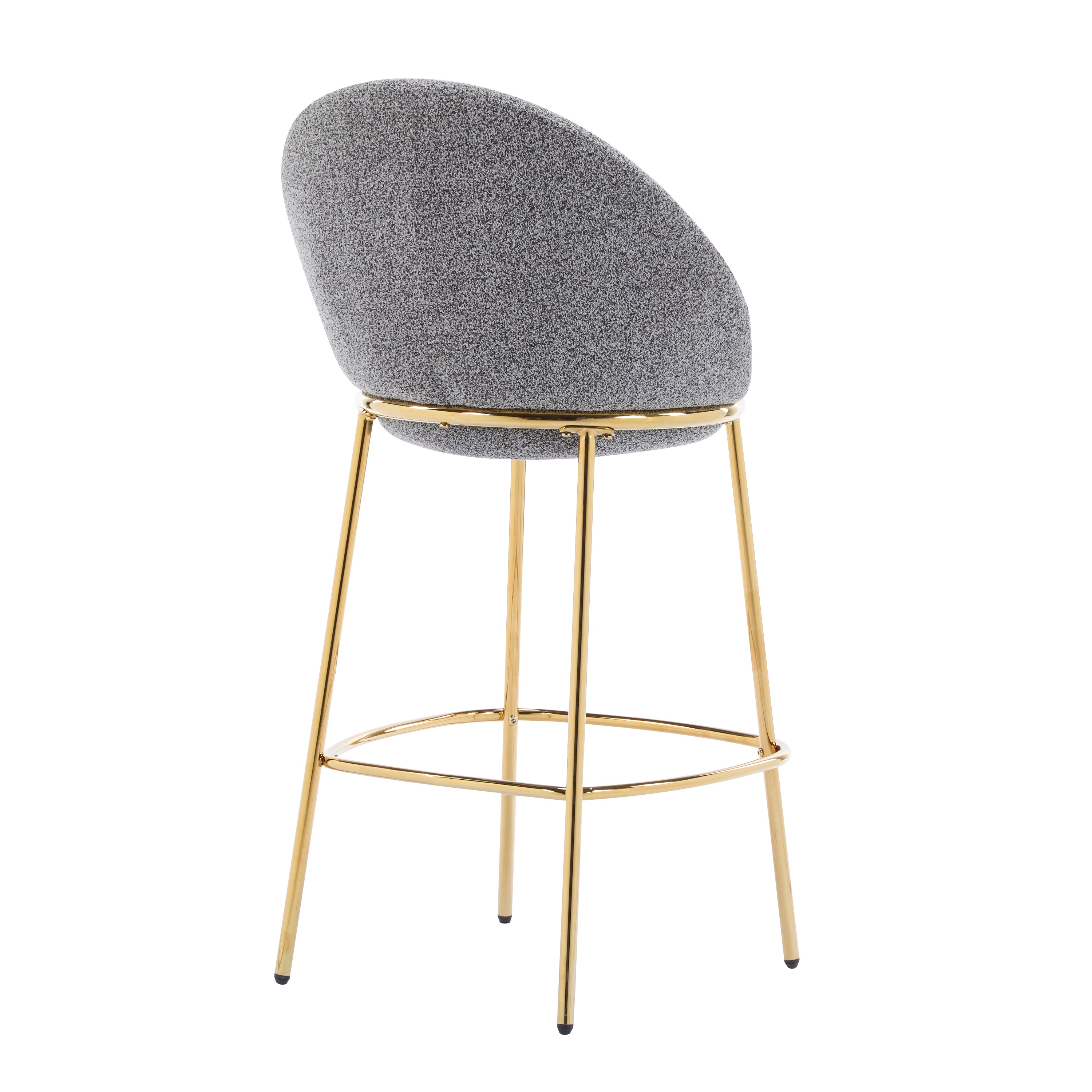 Celano Indoor Metal Upholstered Barstool