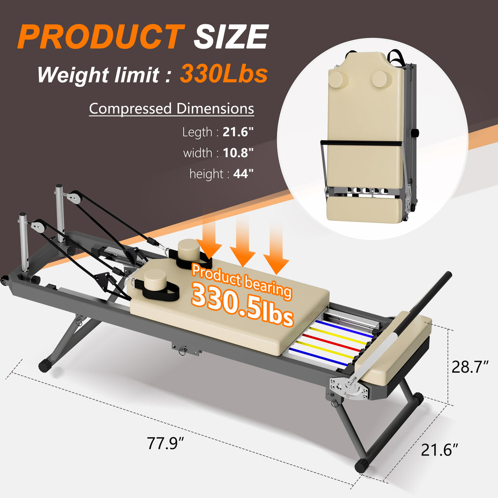 Pilates Reformer Machine for Home Gym Workout