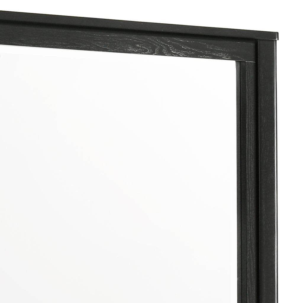 Opel Modern Beveled Bedroom Mirror with Deep Frame Profile