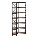79.53" Tall 7-Tier Large Corner Bookshelf