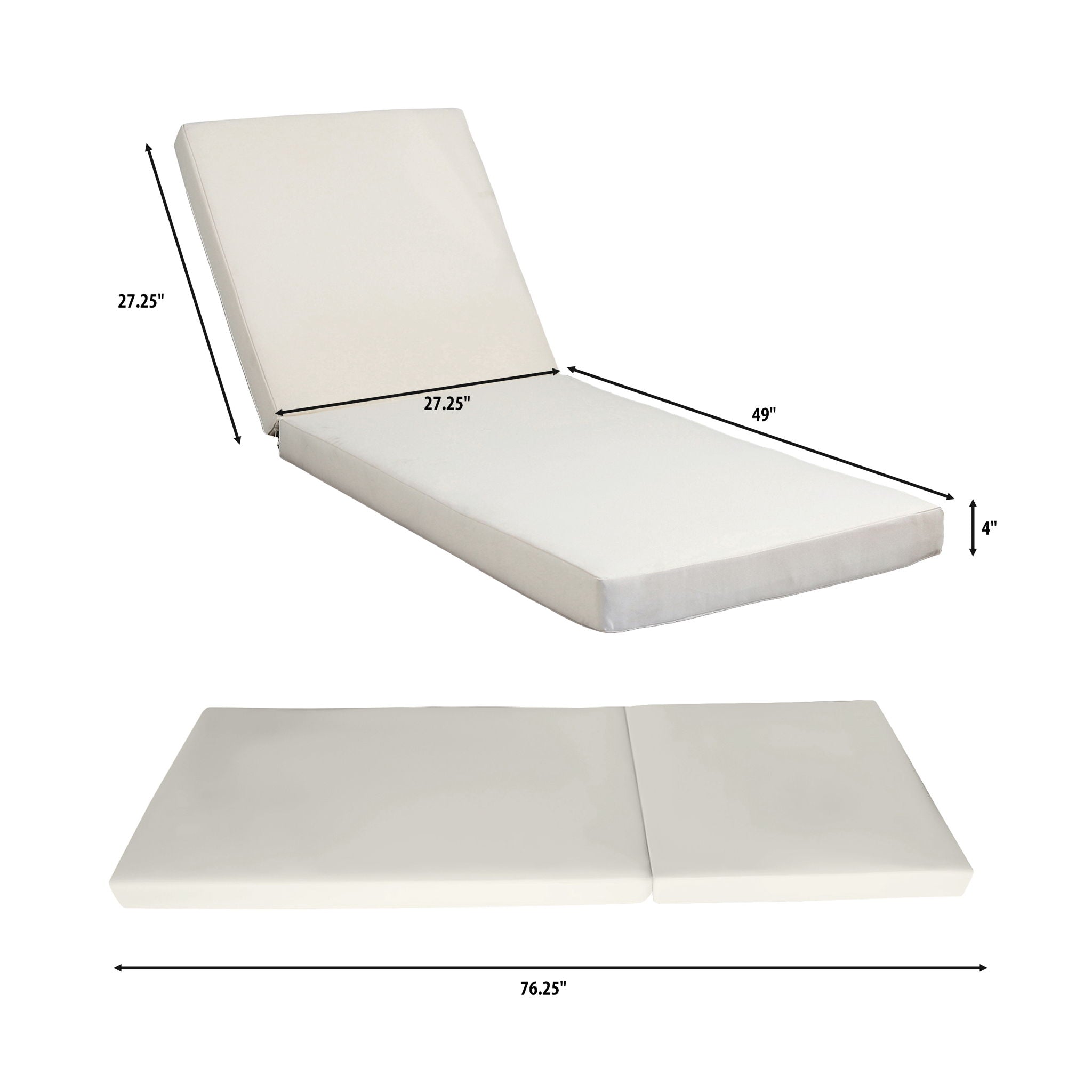 Premium Acacia Wood Lounge Chaise Set with Water-Resistant Cushions