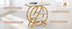 25.59 Inches 3-Tier Narrow End Table with Storage