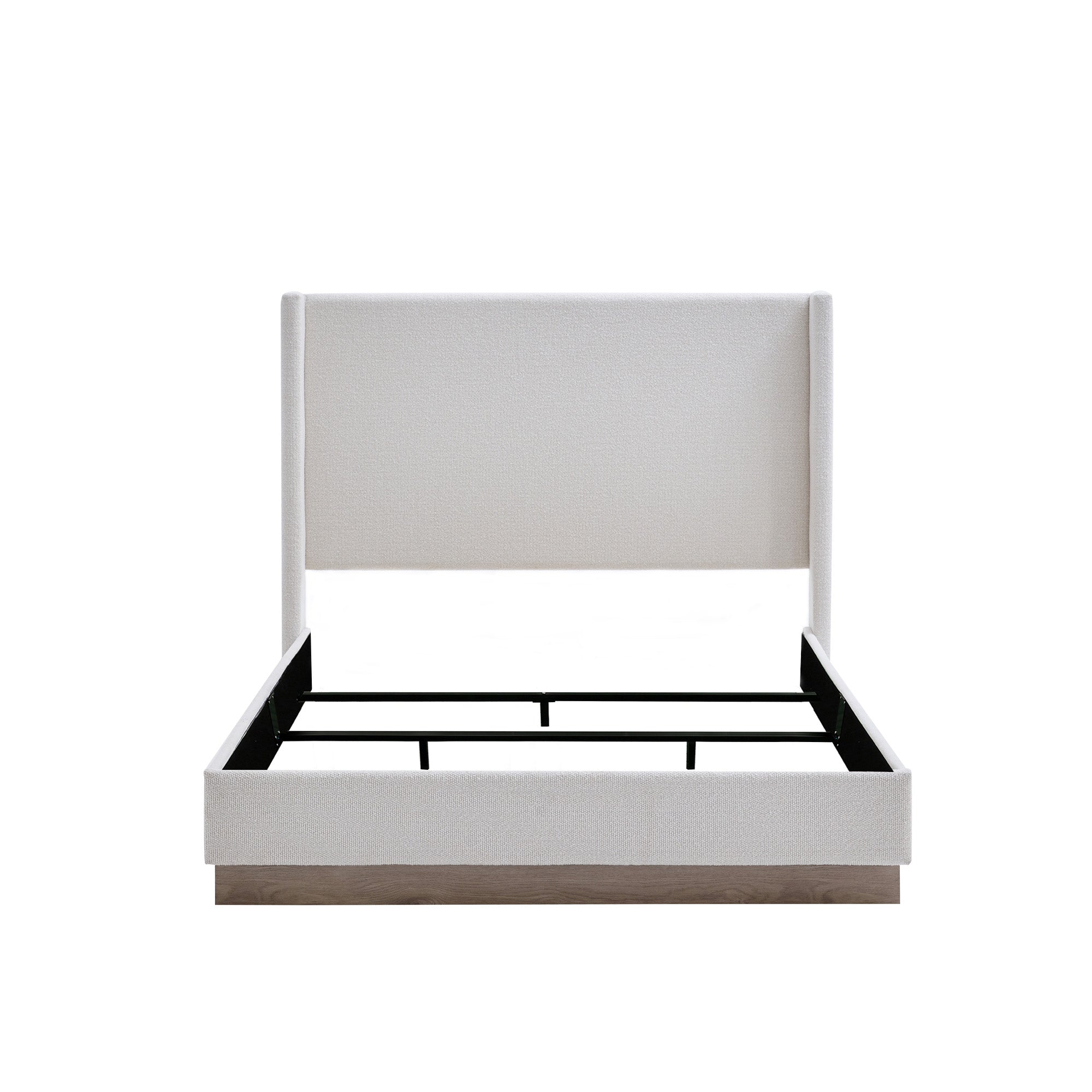 Hale Upholstered Wingback Bed - Queen Size