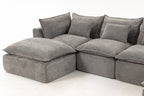 129.8" Cloud Couch Oversized Modular Sectional Sofa