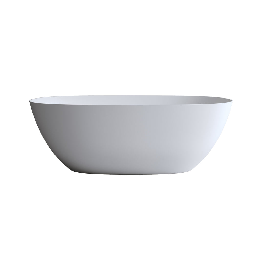 69'' Freestanding Bathtub Resin Stone Soaking Bathtub
