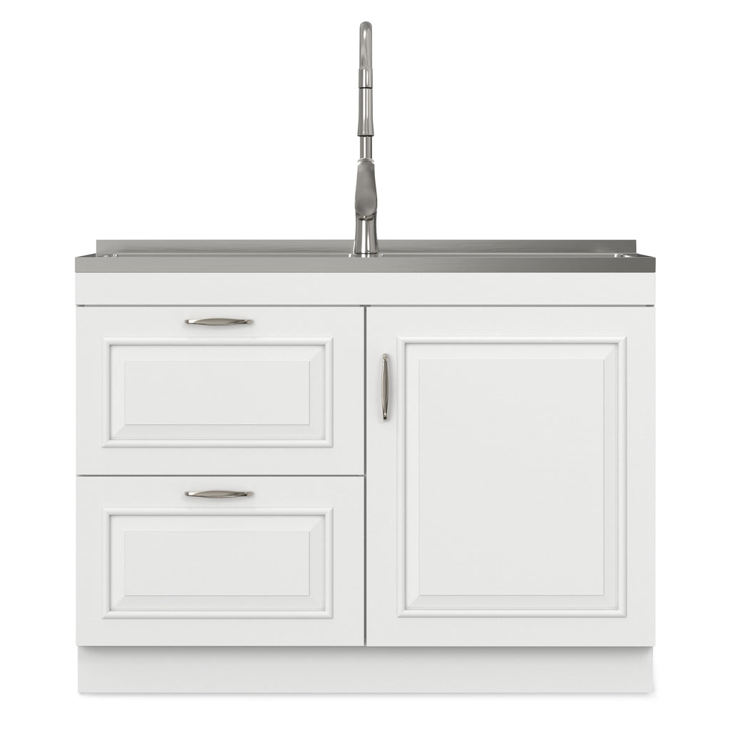 Darwin All-In-One 46-Inch Laundry Utility Sink and Cabinet