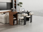 Modern Two-Tone Sofa Side Table