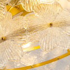 19-Inch Floral Glass Ceiling Fan