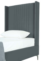 Promenade Upholstered Velvet Twin Bed