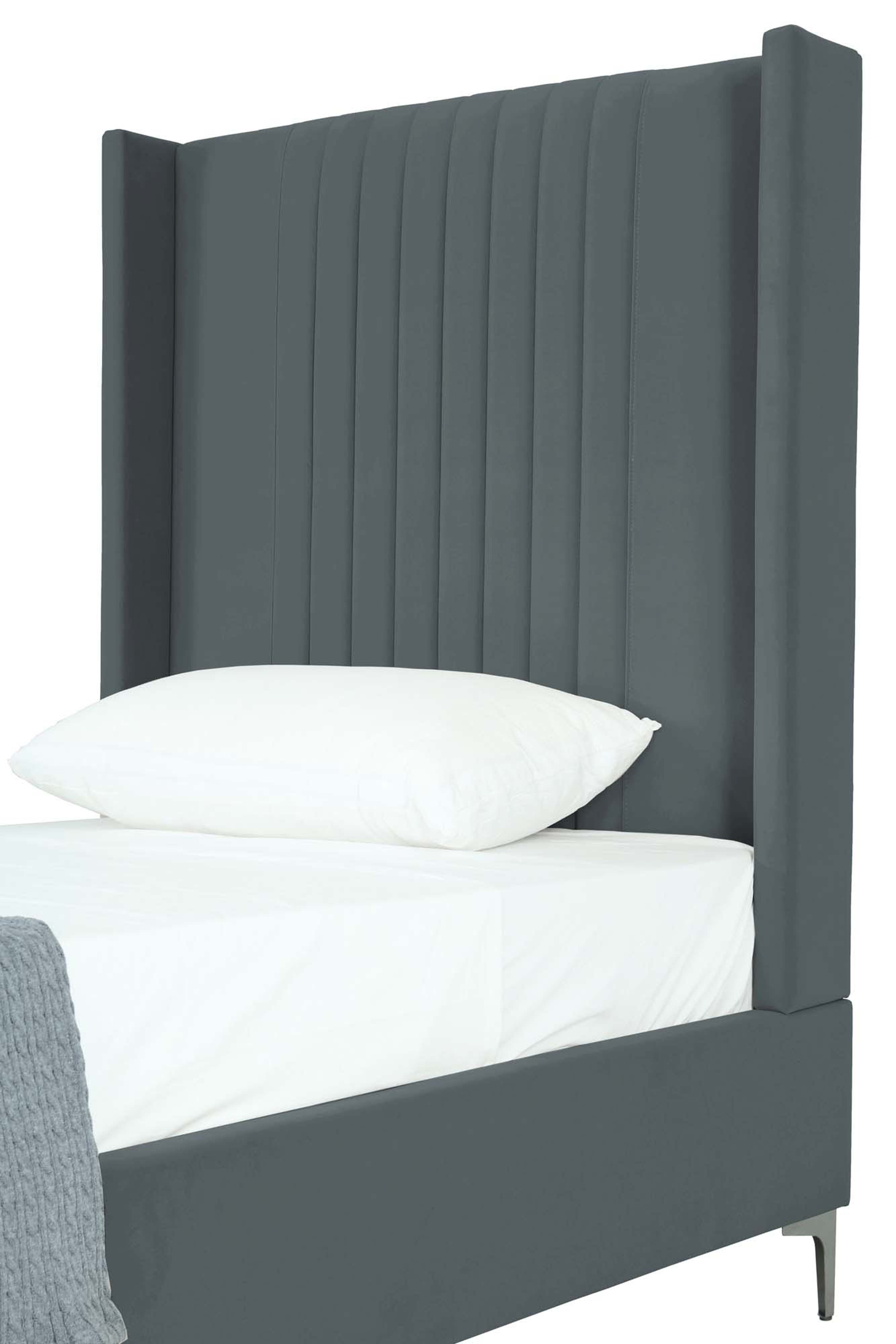 Promenade Upholstered Velvet Twin Bed