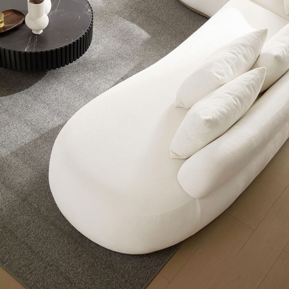 134.63'' Oversized L-Shape Sectional Sofa with Ottoman